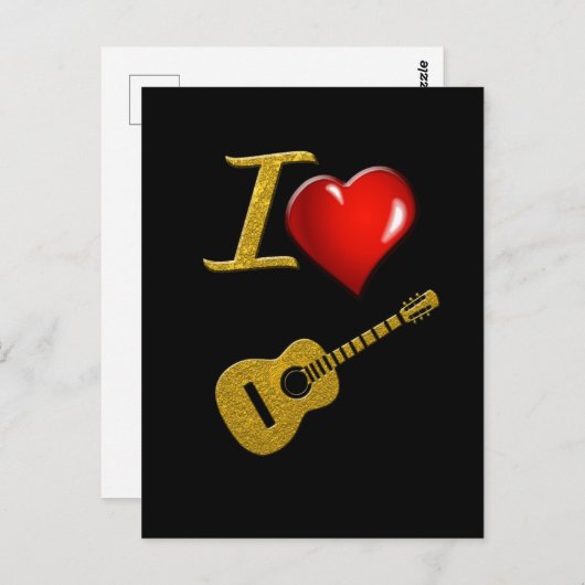 ギター ポストカード (正面/裏面)