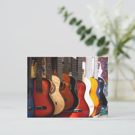 ギター ポストカード (スタンド正面)