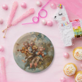 ギター – ラウンド紙プレート ペーパープレート (パーティー)