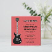 ギター ロック スター 招待状 (スタンド正面)