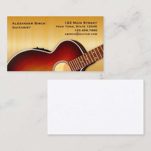 ギター 名刺 (正面/裏面)
