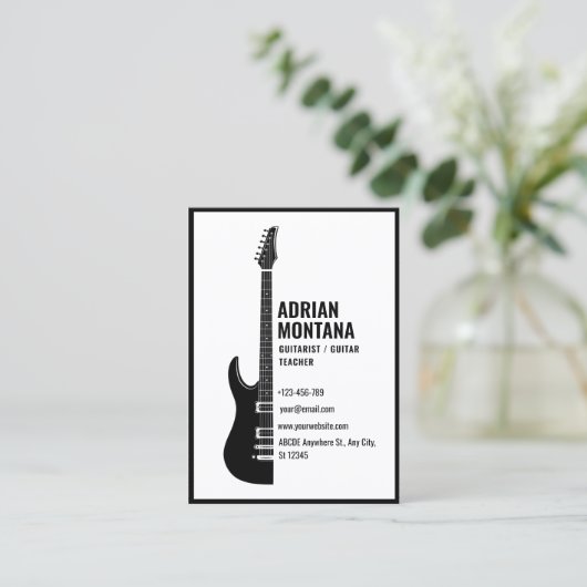 ギター 名刺 (スタンド正面)
