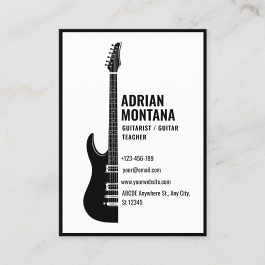 ギター 名刺 (正面)