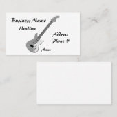 ギター、名刺 名刺 (正面/裏面)