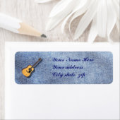 ギター・差出人住所ラベル ラベル (インサイチュ)