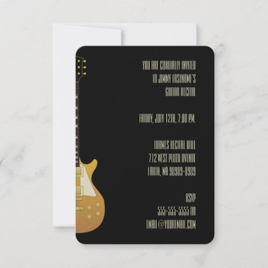 ギター 招待状 (正面)