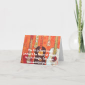 ギター、私のハートのひもを遊びます。 カード (裏面)