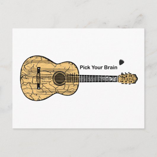 ギター：脳を選ぶ ポストカード (正面)