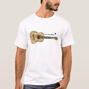 ギター：脳を選ぶ Tシャツ