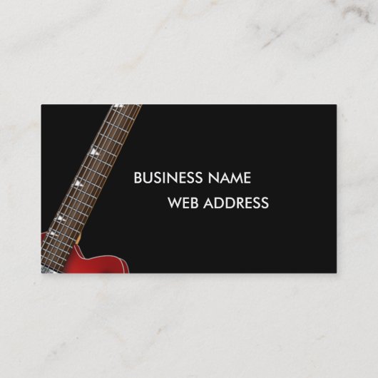 ギター – 音楽名刺 名刺 (裏面)
