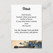 ギター 音楽 楽譜 花 エンクロージャーカード (裏面)