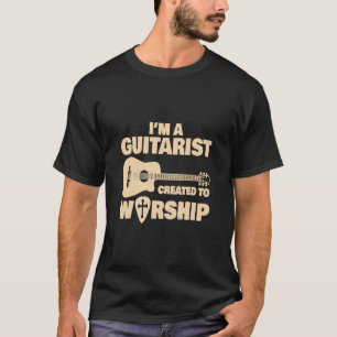 ギター – Christian Music Church Guitar Jesus Rock Tシャツ