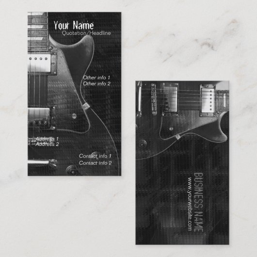ギター「GREYZ」名刺 名刺 (正面/裏面)
