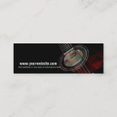 ギター「Redlix」スモールビジネスカード スキニー名刺 (裏面)