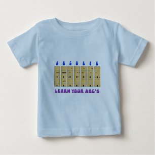 ギターABCのベビーのTシャツ ベビーTシャツ