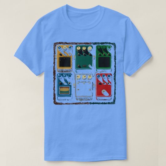 ギターFXペダルボード Tシャツ (デザイン正面)