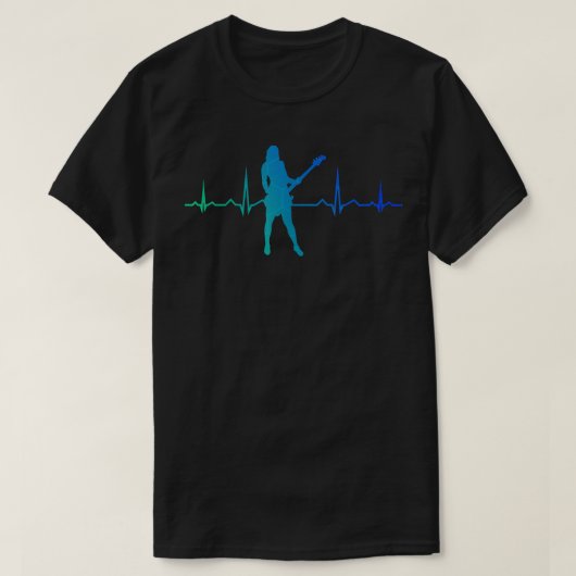 ギターMensエレキギター・アコースティック Tシャツ (デザイン正面)
