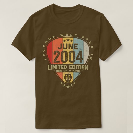 ギターPickLegends生まれは2004年6月にギターP Tシャツ (デザイン正面)