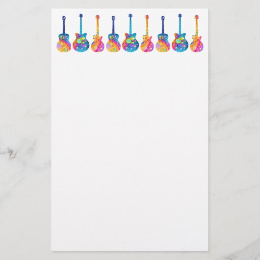 ギターReflecitons 便箋 (正面)