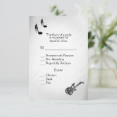 ギターRSVPメニューの選択 出欠カード (スタンド正面)