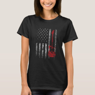 ギターUSA国旗かわいい愛国ギター1 Tシャツ