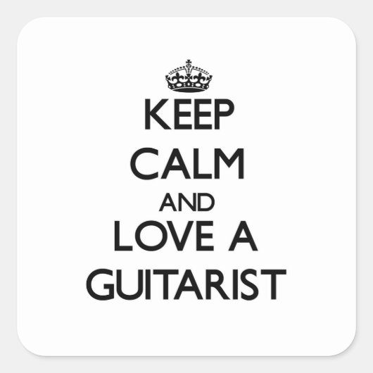 ギタ保リストに愛着と静謐 スクエアシール (正面)