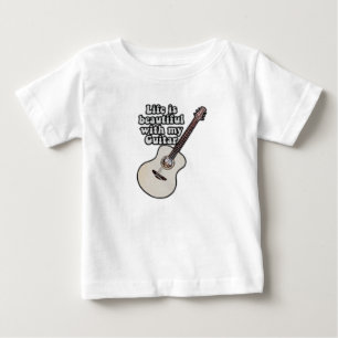 ギタ前向きーことわざ用ギター ベビーTシャツ