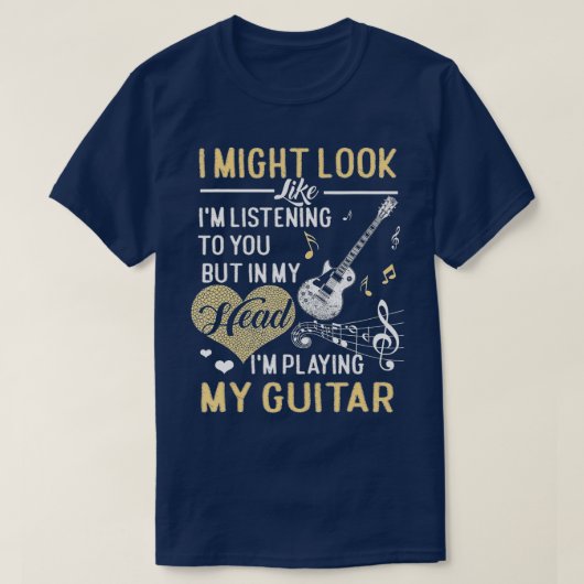 ギタ君の音楽聞に似てるかも Tシャツ (デザイン正面)