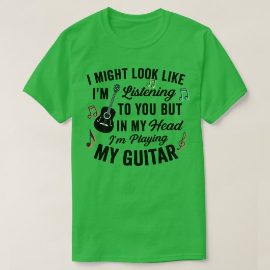 ギタ君の音楽聞に似てるかも Tシャツ (デザイン正面)