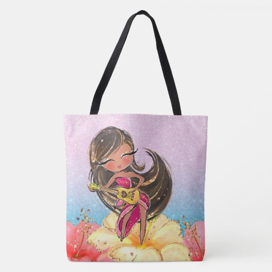 ギタ大切ーガールトートシーバック トートバッグ (正面)