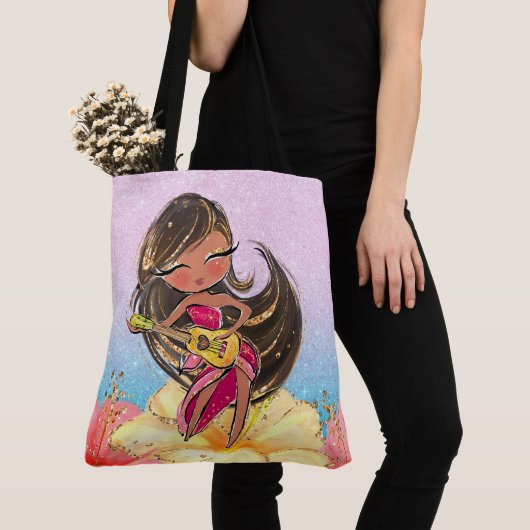 ギタ大切ーガールトートシーバック トートバッグ (クローズアップ)