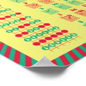 ギタ学ー！おもしろいレトロノートとコード・チャート ポスター (角)