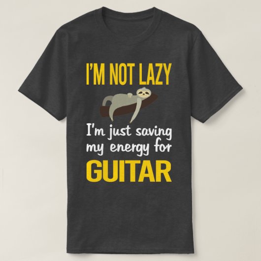 ギタ救ーのギタリストのためのエネルギー Tシャツ (デザイン正面)
