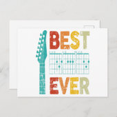 ギタ最高のーパパは弦楽器ギタ最高のパパのシャツ ポストカード (正面/裏面)