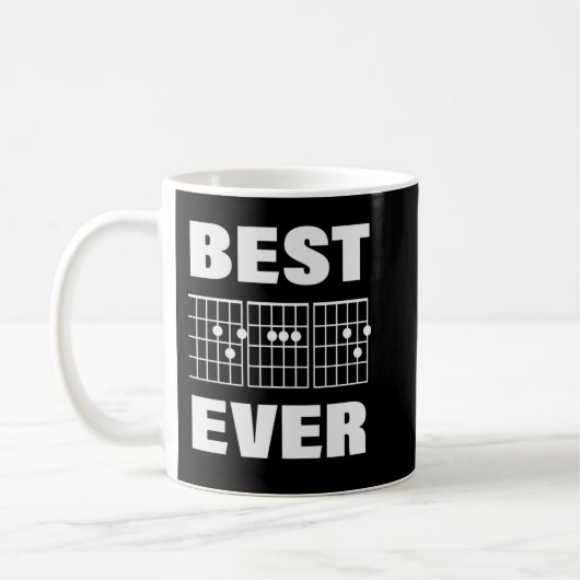 ギタ最高のーパパEverおもしろい - Guitar Gift Forパパ コーヒーマグカップ (左)
