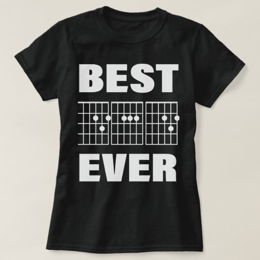ギタ最高のーパパEverおもしろい - Guitar Gift Forパパ Tシャツ (デザイン正面)