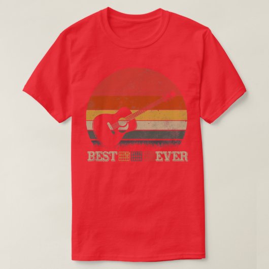 ギタ最高のーパパEVERヴィンテージ Tシャツ (デザイン正面)
