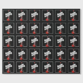 ギタ生まれートへロック&音楽ミュージシャンギフト ラッピングペーパー (フラット)