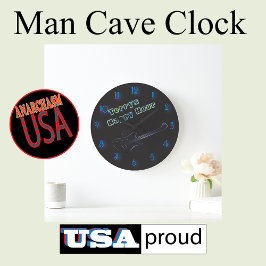 ギタ白熱［赤熱］光を放つーのネオンサインパーソナライズされたハッピーアワー ラージ壁時計