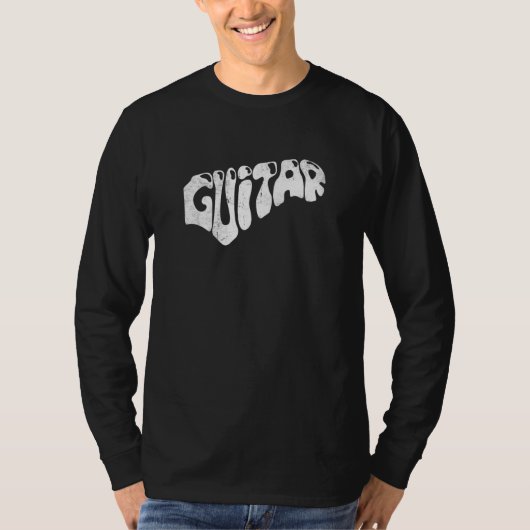 ギタ素晴らしーグラフィックロックミュージカル楽器GU Tシャツ (正面)