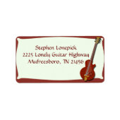 ギタ素晴らしーレッド電気50年代おもしろい ラベル (正面)