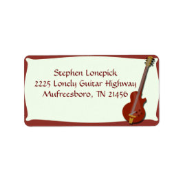 ギタ素晴らしーレッド電気50年代おもしろい ラベル