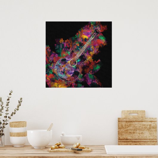 ギタ絵画ー ポスター (キッチン)