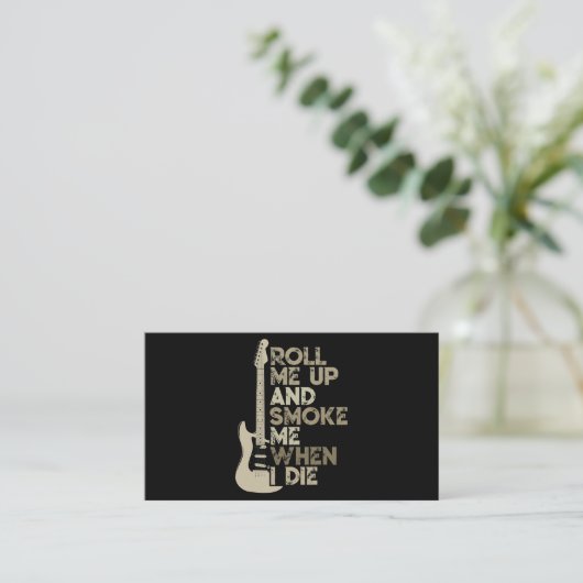 ギタ転がーが死ぬとタバコを吸う 名刺 (スタンド正面)