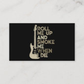 ギタ転がーが死ぬとタバコを吸う 名刺 (正面)