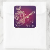 ギタ遊ーのシール スクエアシール (バッグ)