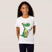 ギタ遊ーの恐竜の女の子Tシャツ Tシャツ