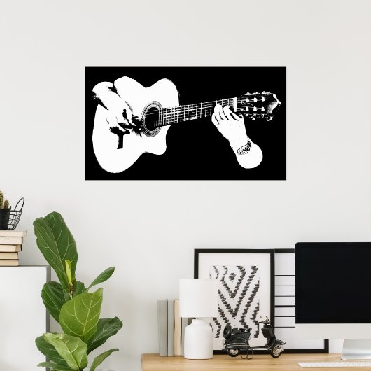 ギタ遊ーグラフィック ポスター (ホームオフィス)