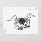 ギタ飛んでいるー付きウェタ ポストカード (正面/裏面)