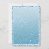 ギッター凍っていマーメイドプリンセスウィンターテーマパーティー 招待状 (裏面)